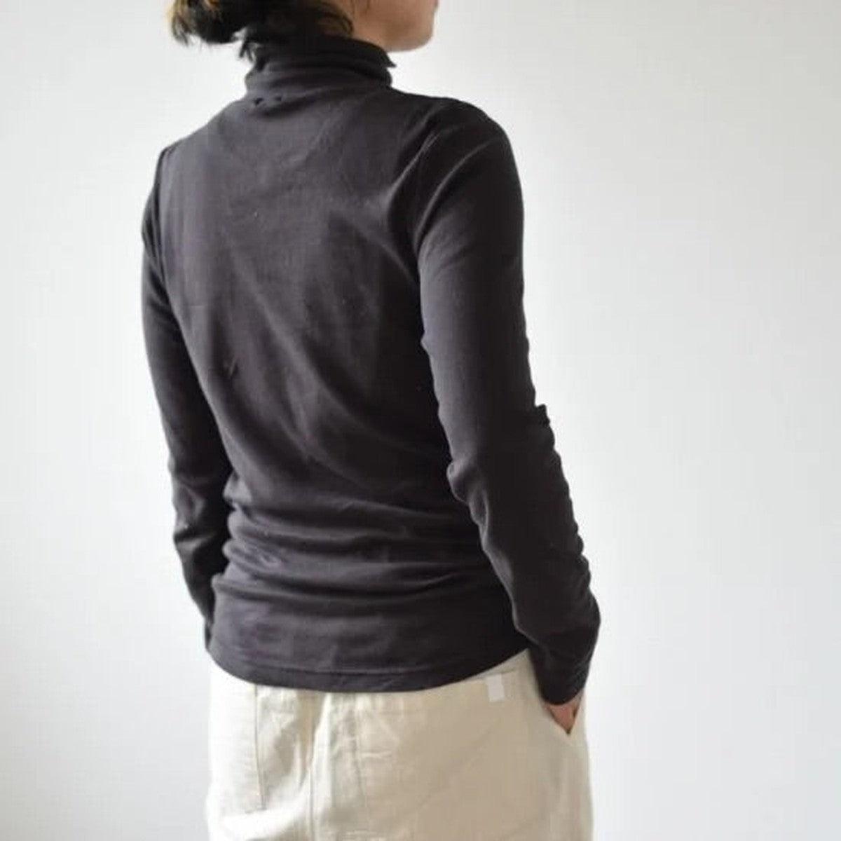 yohaku タートルネック長袖カットソー|ライトグレー|レディース