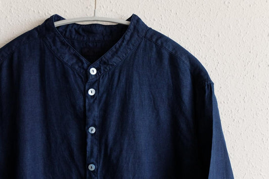 MITTAN / 大麻シャツ 藍(濃)SH-132DC / unisex