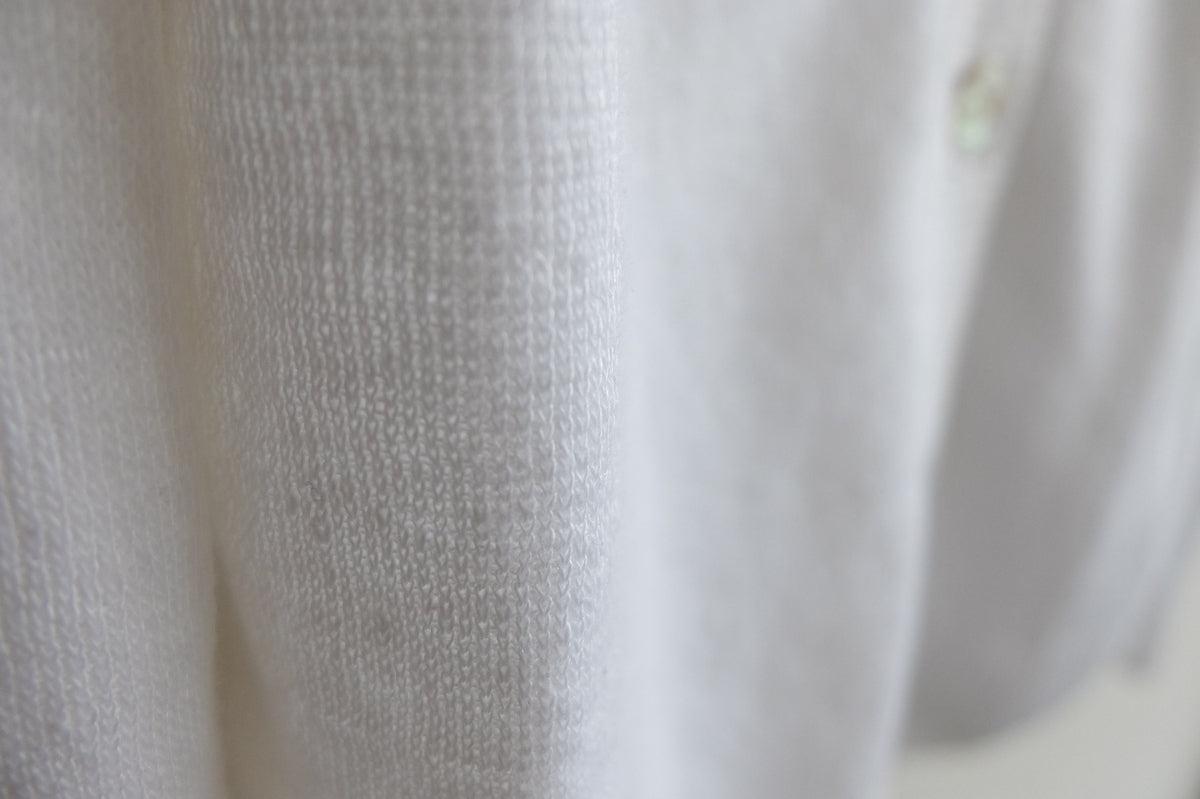 リネンニットカーディガン|レディース|ホワイト