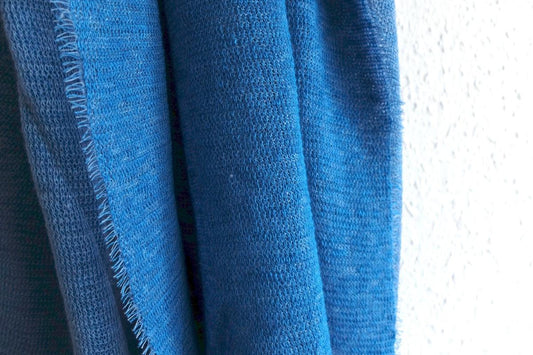 リネンニットストール|ターコイズ