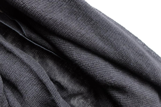 リネンニットストール|ブラック