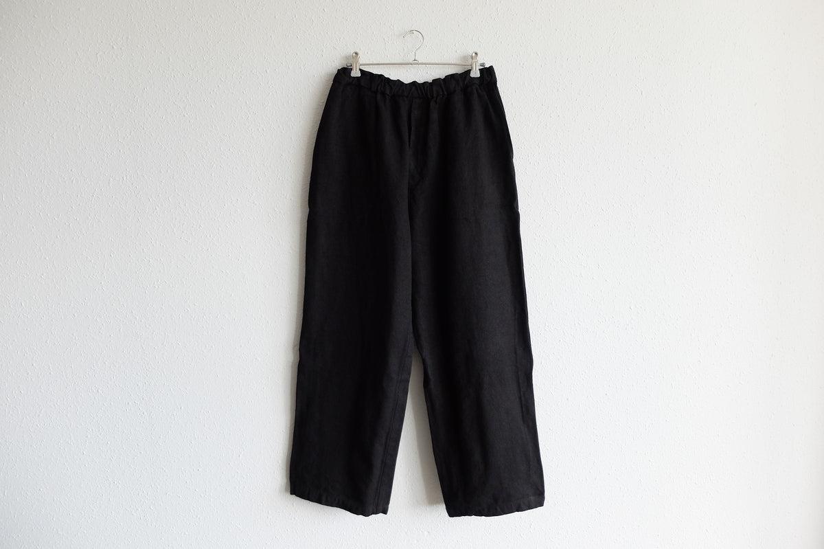 MITTAN / flax ramie long pants PT charcoal / unisex – PINT MN