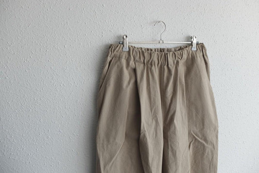 バフクロス ワイドパンツ ベージュ|unisex 3 size