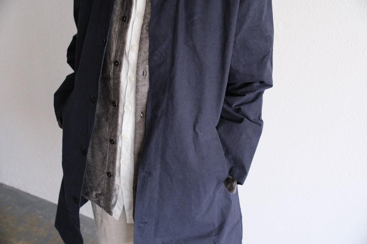 MITTAN / 毛綿三重織シャツ 茶がさね SH-112 / unisex