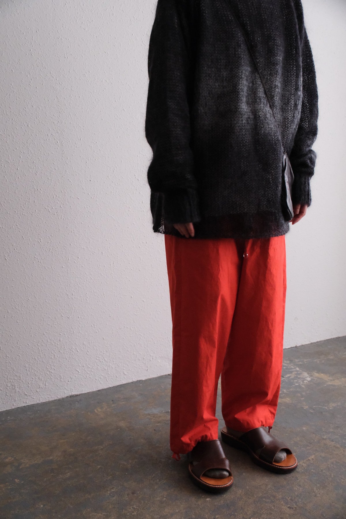 【new】enrica モヘアシャギーニット black