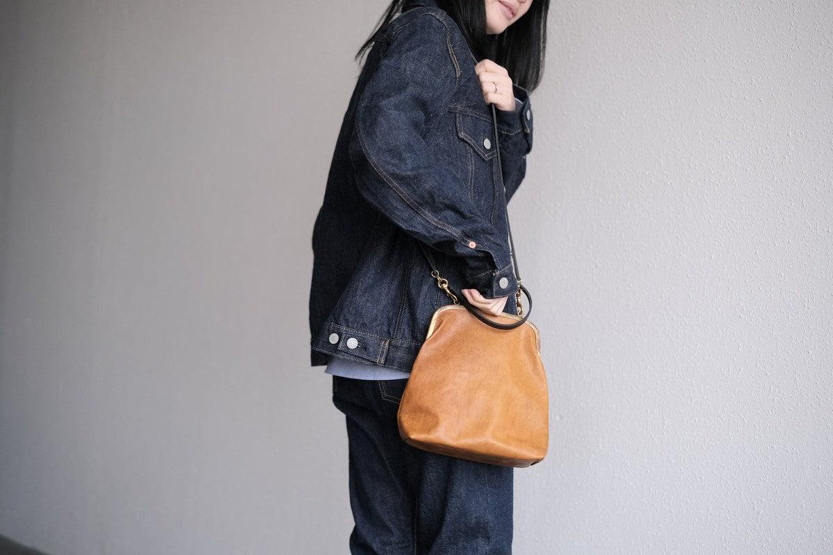 レザーショルダーポーチ <鹿革ヌメオイル> |SLAO-40D