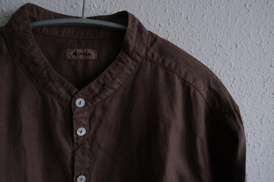 MITTAN / 大麻シャツ2 高密度 栃の実(濃) SH-109DC / unisex