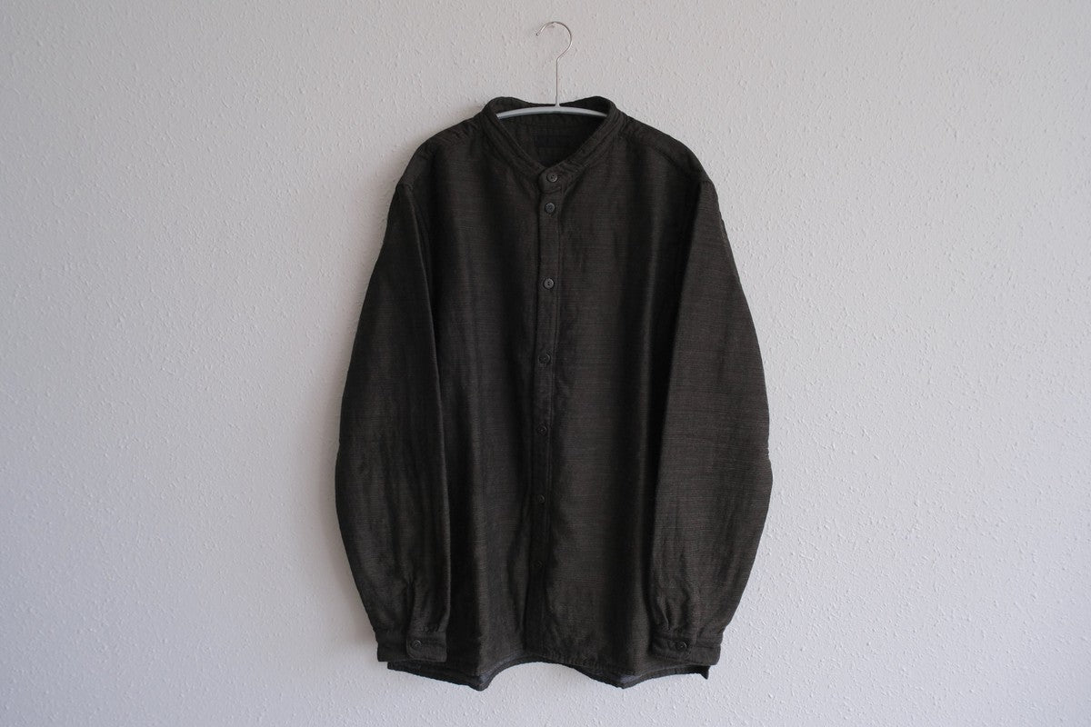 MITTAN / 毛綿三重織シャツ 茶がさね SH-112 / unisex – PINT_MN