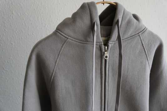 yohaku 裏起毛ラグランジップパーカー ライトグレー|unisex 3 size