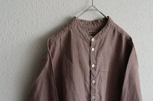 MITTAN / 大麻シャツ 栃の実(濃) SH-132DC / unisex