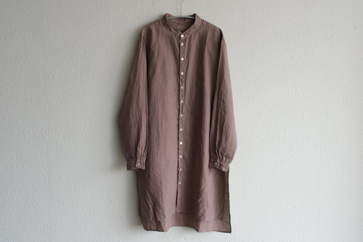 MITTAN / 大麻ロングシャツ 栃の実（濃）SH-133DC / unisex – PINT_MN