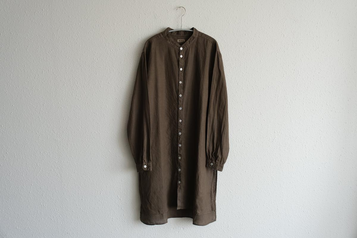 MITTAN / 大麻ロングシャツ 胡桃（濃）SH-133DC / unisex – PINT_MN