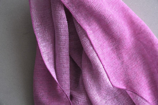 リネンニットストール|ベルフラワー×ベニフジ