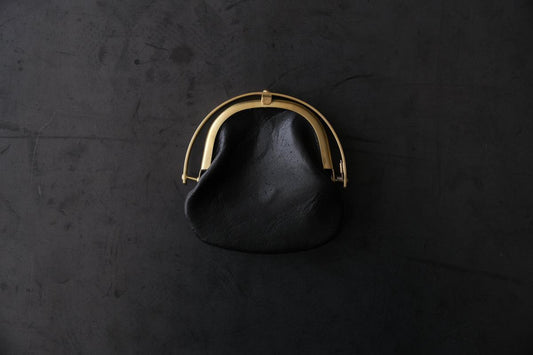 coin case <鹿革 黒 / 滋賀-10>