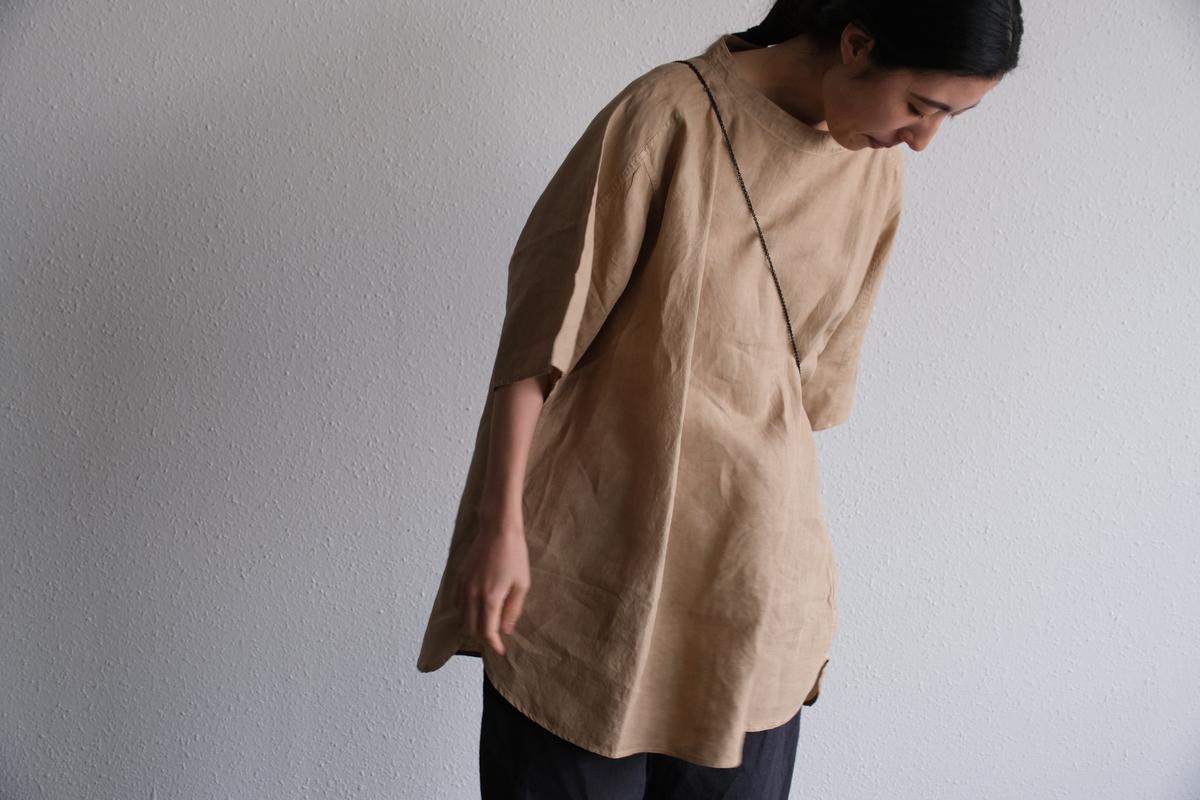 MITTAN / 大麻プルオーバー 高密度 ベンガラ白 SH-134B / unisex