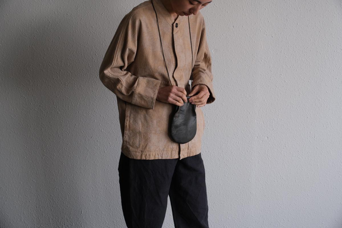 frame porch SLAO-51 <鹿革 墨染 / 滋賀-11>