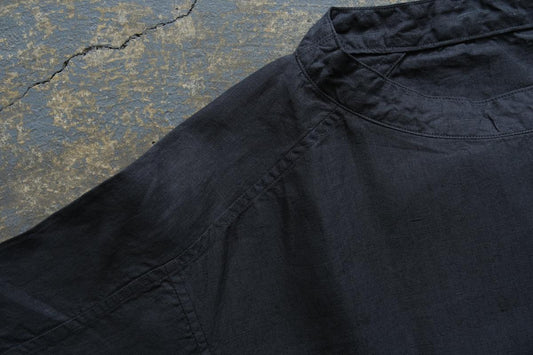 MITTAN / 大麻プルオーバー 高密度 墨黒 SH-134 / unisex