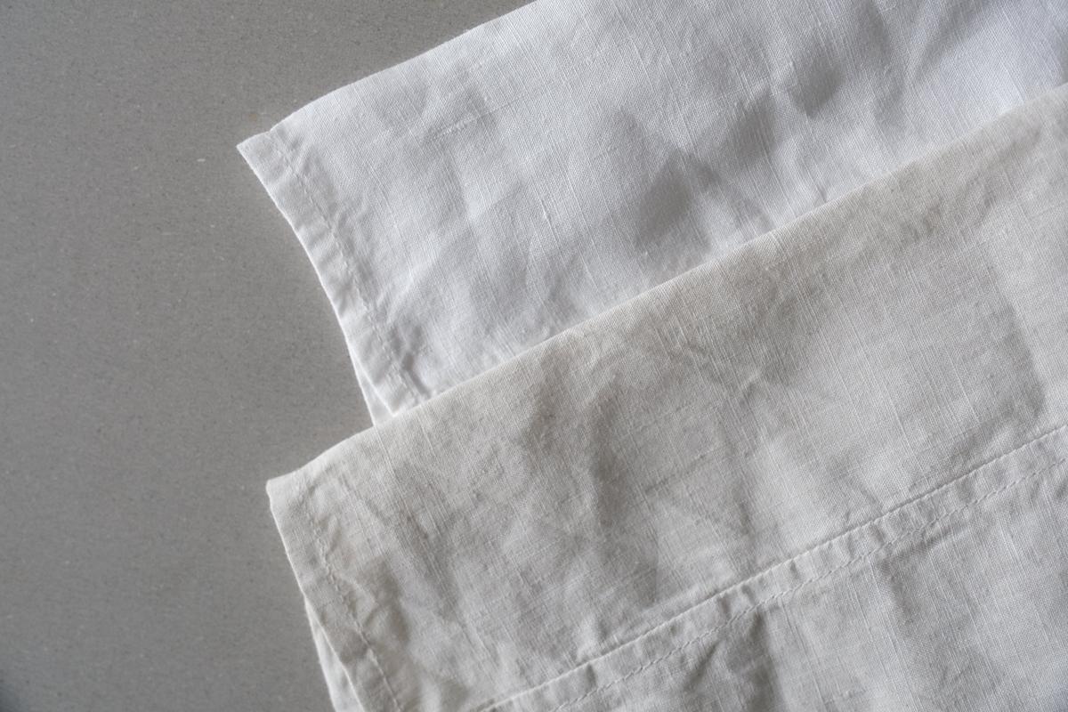 MITTAN / 大麻プルオーバー 高密度 白 SH-134 / unisex