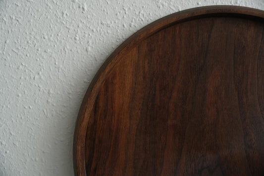 丸盆 ウォールナット オイル仕上げ