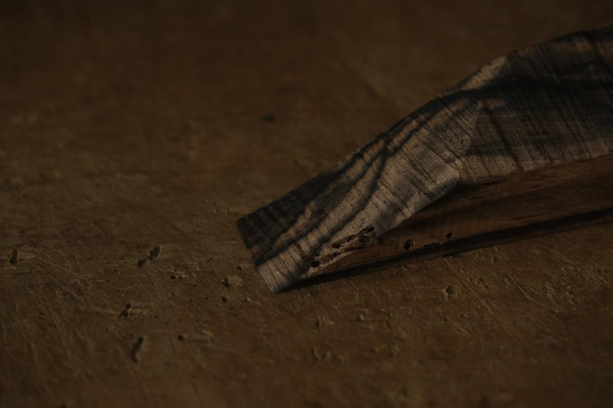 端材オブジェ|黒柿(E)