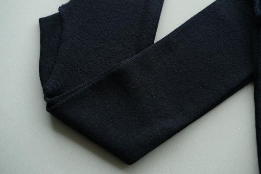 リネンニットレギンス マチ付き|ネイビー|2 size