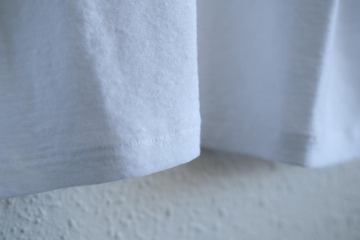 リネンコットンアンダーウェア 9分袖|メンズ|白