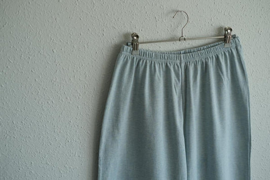 yohaku ドバイパンツ|つぶつぶ天竺素材 ブルー杢|unisex freesize