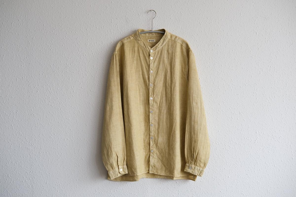 MITTAN / 大麻シャツ ベンガラ黄 SH-132B / unisex – PINT_MN