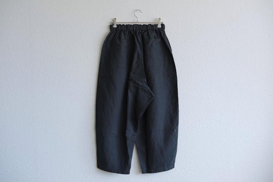 MITTAN / 大麻パンツ 高密度 墨黒 PT-117 / unisex