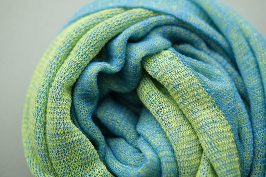 リネンニットストール|ブルーサルビア×レゼタ