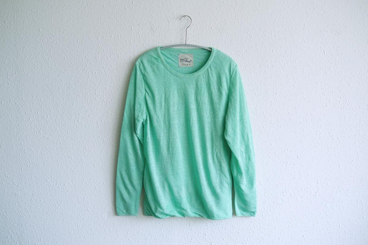 nowos コットンリネンニット 長袖 ノーウォス NOWOS 23SS リネンコットンニット セーター 長袖