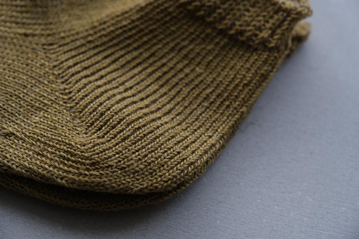 【7/19 再入荷】リネンニット アンクルソックス|25-27cm|各色