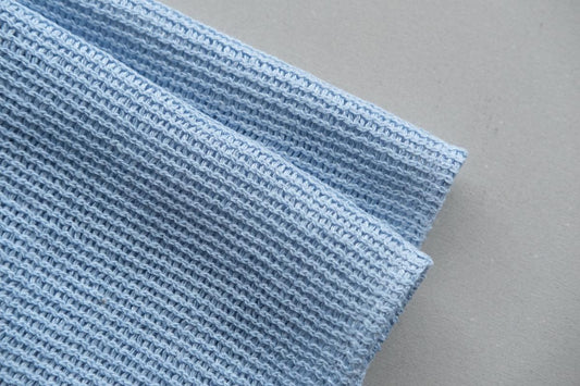 リネンニット メッシュタオル|サックス