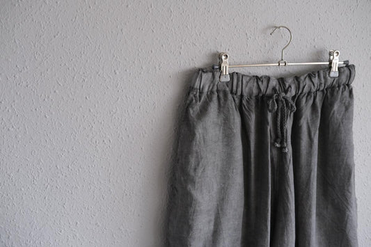 MITTAN / 大麻パンツ 松煙 PT-116B / unisex