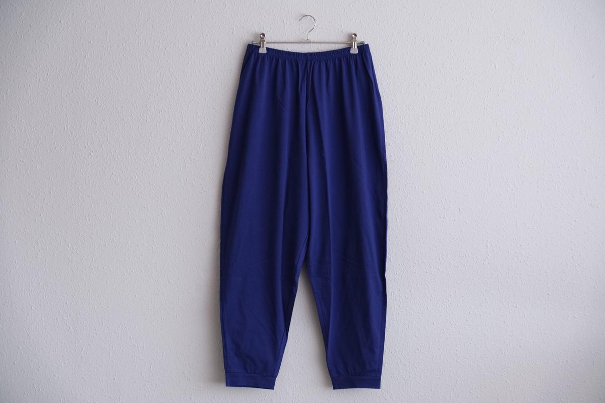 yohaku ドバイパンツ｜プレミアム天竺素材 ブルー｜unisex freesize