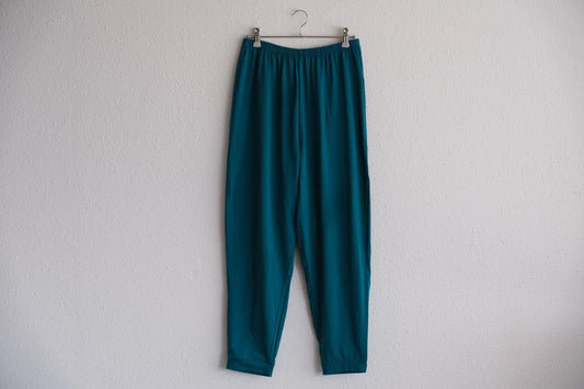 yohaku ドバイパンツ|プレミアム天竺素材 ダークブルーグリーン|unisex freesize