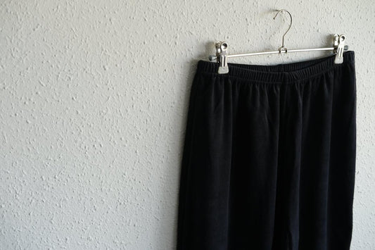 yohaku ドバイパンツ|ベロア素材 ネイビー|unisex freesize