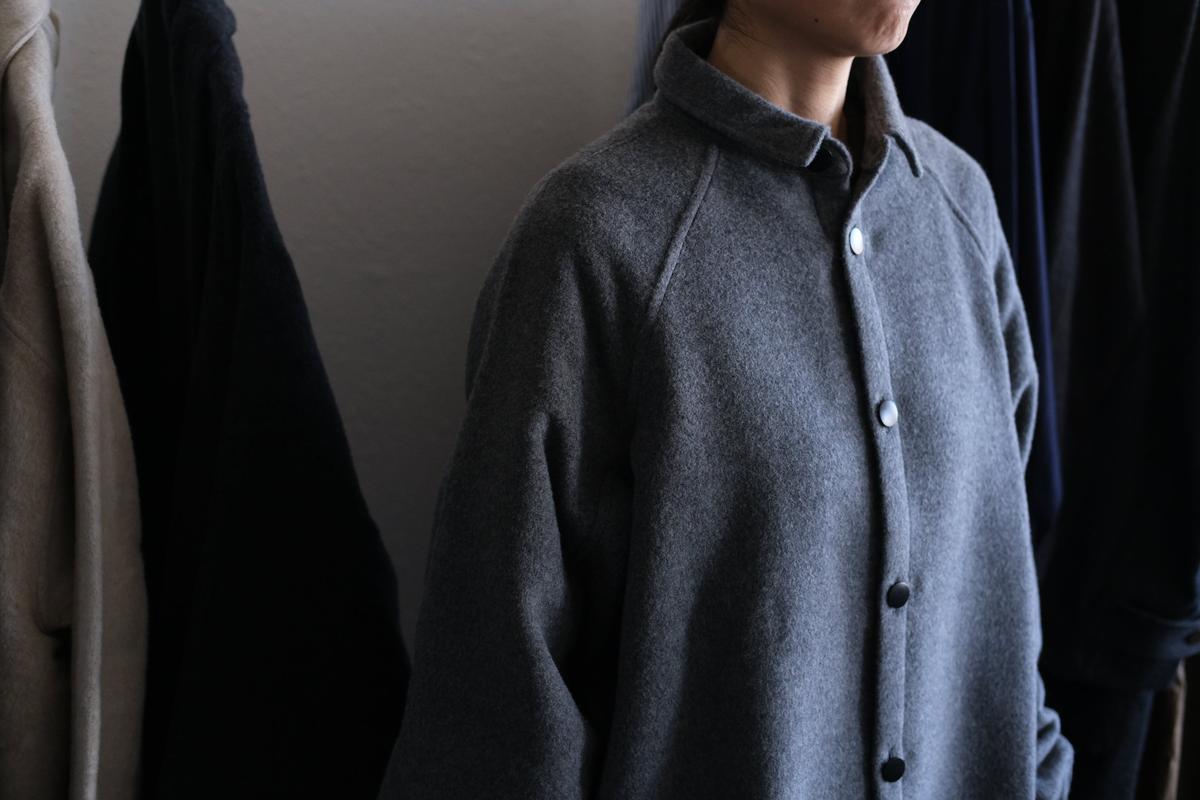 MITTAN / ウールシルクキャメルシャツ 灰 SH-108 / unisex – PINT_MN