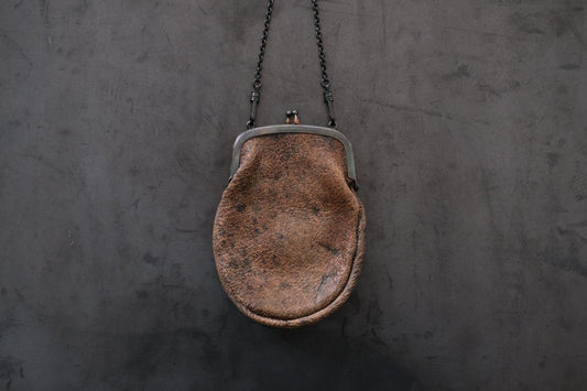 レザーショルダーミニポシェット SHC-R703 <熊革 墨染め>