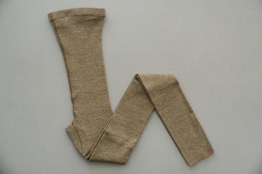 Linen knit leggings with gusset | Black | 2 size