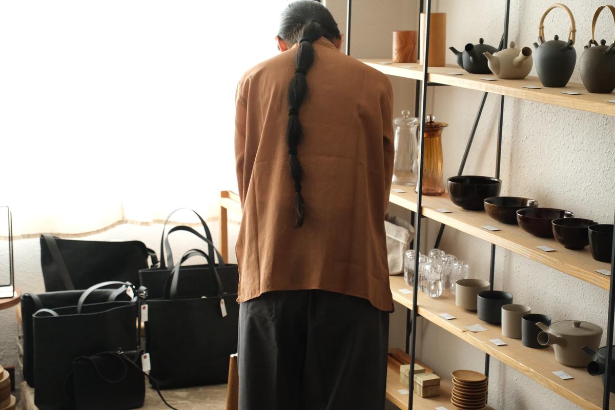 MITTAN / ラミーシルクシャツ 柿渋×ベンガラ SH-152DC / unisex