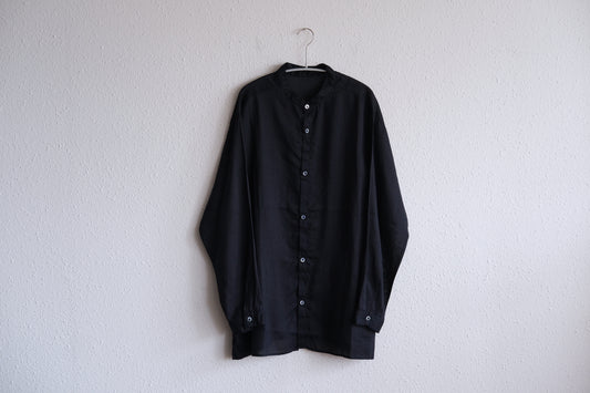 MITTAN / ラミーシルクシャツ 濃紺 SH-152 / unisex