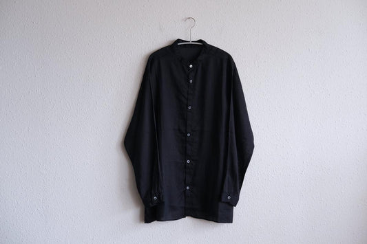 MITTAN / ラミーシルクシャツ 濃紺 SH-152 / unisex
