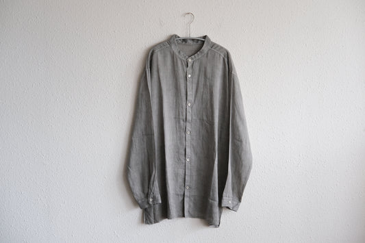 MITTAN / ラミーシルクシャツ 松煙 SH-152B / unisex