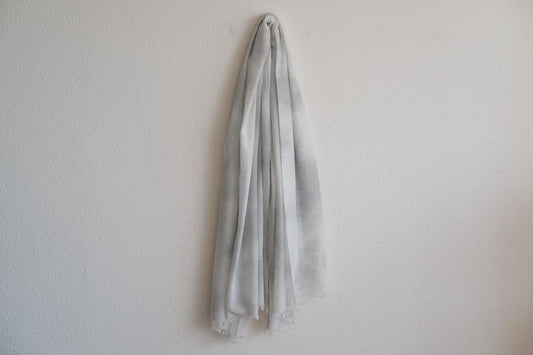 enrica cottonsilk scarf|charcoal-grey