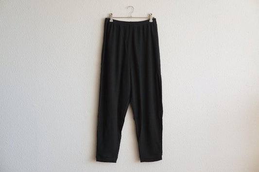 yohaku ドバイパンツ|綿リネン ワッフル素材 チャコール|unisex freesize