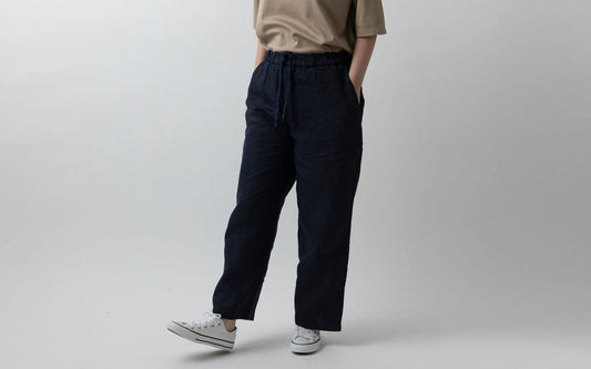 MITTAN / 大麻ワイドパンツ 高密度 松煙 PT-111B / unisex