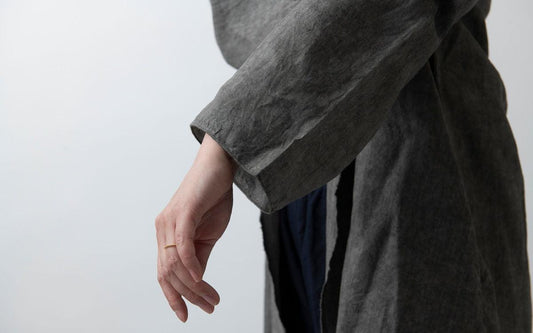 MITTAN / 大麻羽織 高密度 松煙 JK-73B / unisex