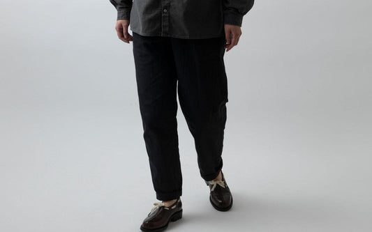 MITTAN / 竹ロングパンツ 墨黒 PT-78 / unisex