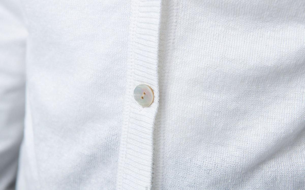 リネンニットカーディガン|メンズ|グレー